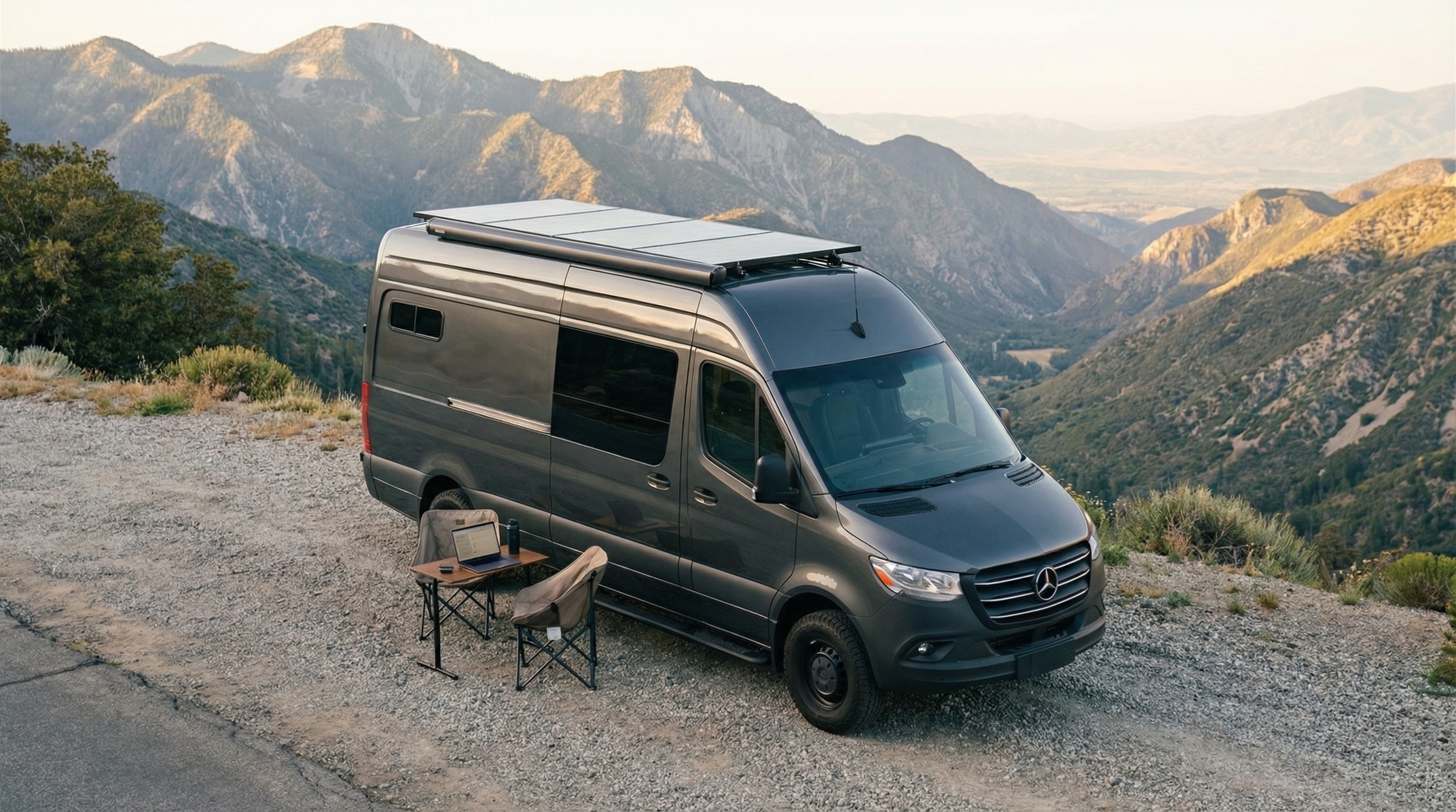 Sprinter exterior — Sarah and James build